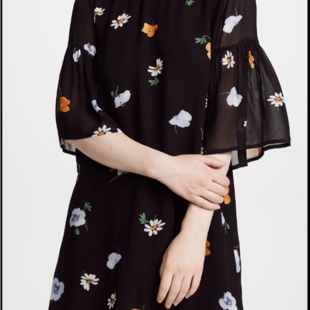 GANNI Lorita floral-print mini dress